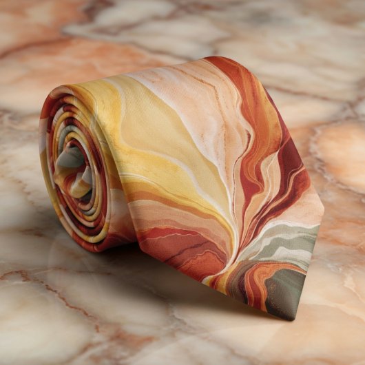 Elegant lichtgekleurd marmer stropdas