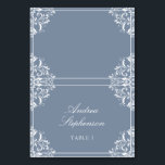 Elégant lieu de mariage / Cartes de nom (bleu pous<br><div class="desc">Nadine Mariage Place Card Tentes (Dusty Blue) : Ces élégantes tentes de carte de place ajouteront de la richesse à vos tables mariages ! Pour les cartes d'escorte (cartes que vos invités emportent lorsqu'ils arrivent à la réception), conservez votre numéro de table. Pour les cartes de place (cartes que vous...</div>