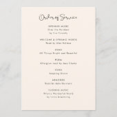 Elegant Life Celebration Order of Service Funeral Programma (Achterkant)