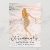 Elegant Life Celebration Order of Service Funeral Programma (Voorkant)