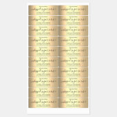 Elegant Light Gold-gradiënt Labels (Vel)