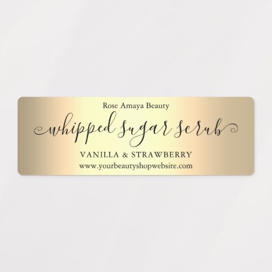 Elegant Light Gold-gradiënt Labels (Design 2)
