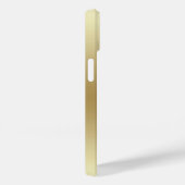 Élégant Light Gold Turquoise iPhone 14 / coque ipa (Verso / Droite)