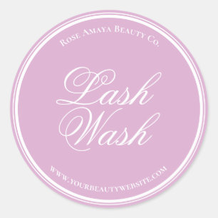 Elegant Light Paars Custom Beauty Product Label