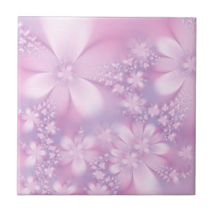 Elegant Light Paars Floral Lavender Flowers Tegeltje