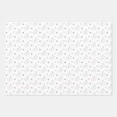 Elegant Light Silver Grey & White Wedding Inpakpapier Vel (Voorkant 3)