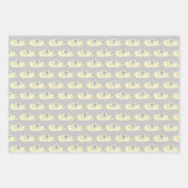 Elegant Light Silver Grey & White Wedding Inpakpapier Vel (Voorkant 2)