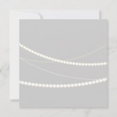 Elegant Light Strings Wedding Invite Kaart (Achterkant)