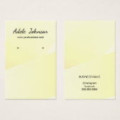 Elegant Light Yellow Geometric Earring Kaart (Voorkant /achterkant)