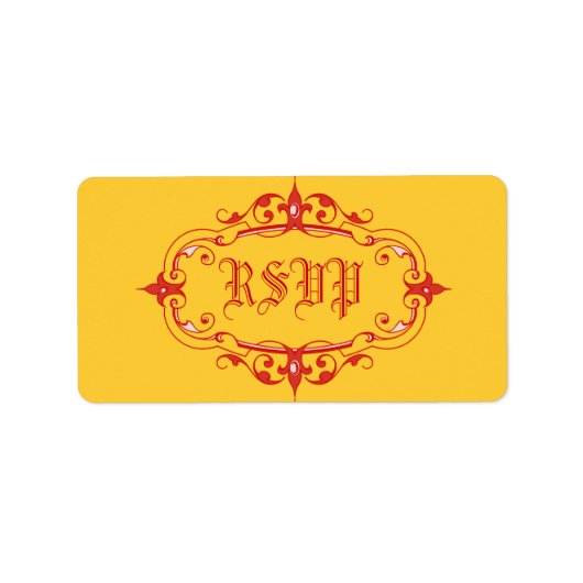 Elegant Lijst Etiket (Voorkant)