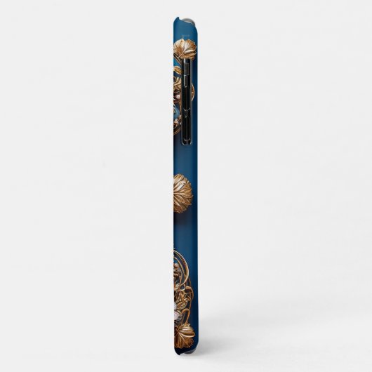Elegant Lijst met gouden letter E Case-Mate iPhone Case (Achterkant/links)