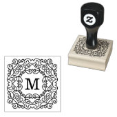 Elegant Lijst Monogram Rubberstempel (Gestempeld)