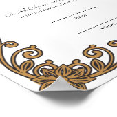 Elegant lijst Muslim nikkah certificate poster (Hoek)