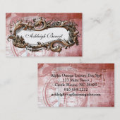 Elegant Lijst Steampunk Visitekaartje (Voorkant / Achterkant)