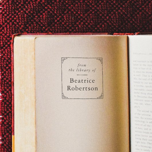 Elegant Lijst uit de boekenbibliotheek Zelfinktende Stempel