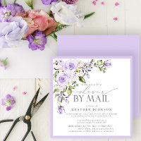 Elegant Lila Lavender Vrijgezellenfeest per post