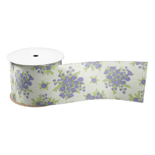 Elegant lila paarse lente bloemen lint