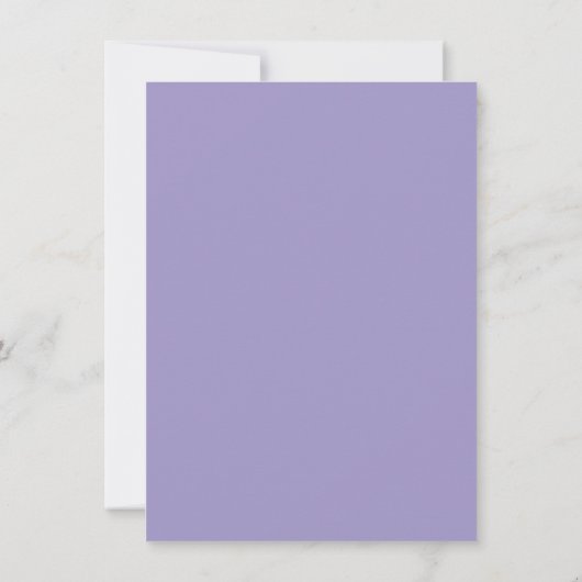 Elegant Lila & Stoffig Blauw Hydrangeas Bruiloft Save The Date (Achterkant)