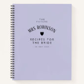 Élégant Lilac Fête des mariées Keepsaké livre de r (Devant)