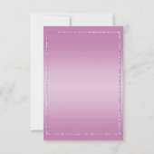 Elégant Lilac Jewel Bow Invitation Anniversaire (Dos)