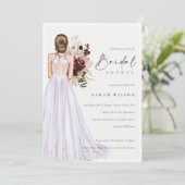 Élégant Lilac Mariage Gown Invitation Fête des mar (Debout devant)