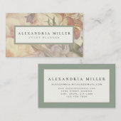 Elegant Lilies & Wild Flowers | Ecru Visitekaartje (Voorkant / Achterkant)