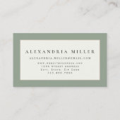 Elegant Lilies & Wild Flowers | Ecru Visitekaartje (Achterkant)