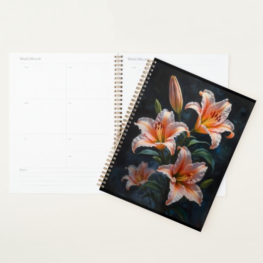 Elegant Lily Flower Art – Premium Prints & Unique  Planner (Display)