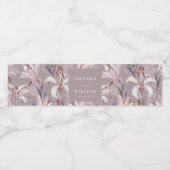 Élégant Lily Mariage Étiquette de bouteille d'eau (Étiquettes simples)