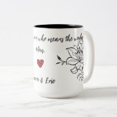 Elégant Lily Mère Fête de la Mug Cadeau (Devant droit)