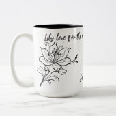 Elégant Lily Mère Fête de la Mug Cadeau (Gauche)