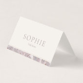 Elegant Lily Wedding Place Card (Front)