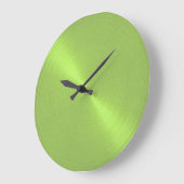 Elegant Lime Green Sheen Grote Klok (Hoek)