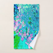 Élégant Limelight rose et bleu Hydrangea (Serviette à main)