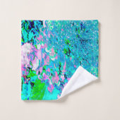 Élégant Limelight rose et bleu Hydrangea (Gant de toilette)