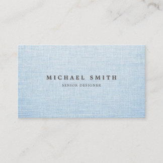 Elegant Linen Texture Business Card Visitekaartje