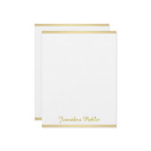 Élégant Linge doré Modèle manuscrit manuscrit (Devant/Arrière en situation)