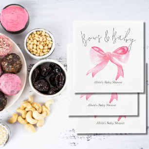 Elegant lint roze strikken en baby meisje Baby sho Servet