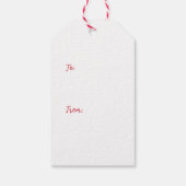 Elegant Little Christmas Tree Cadeaulabel (Achterkant)