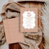 Elegant Little Pumpkin Baby shower Kaart