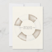 Elegant Little Sailor Nautical Boy Baby shower Kaart (Achterkant)