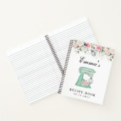 Élégant livre de recettes de mariée en aquarelle f (Intérieur)