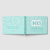 Élégant livre d'hôtes 100e anniversaire (Complet)