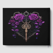 Élégant livre d'hôtes gothique Mariage (Verso)