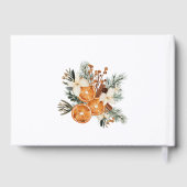 Élégant livre d'hôtes Mariage d'Oranges sèches (Verso)