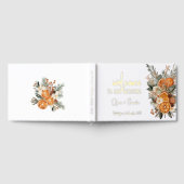 Élégant livre d'hôtes Mariage d'Oranges sèches (Complet)
