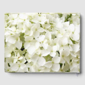 Elégant livre d'hôtes Mariage Floral Hydrangea Bla (Verso)