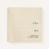 Élégant livre d'hôtes Mariage moderne (Devant)