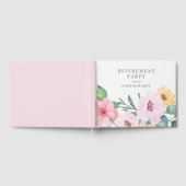 Élégant Livre d'invité de la fête de retraite flor (Complet)