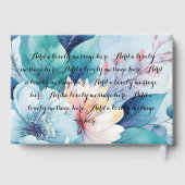 Elégant Livre d'Invité Fleurs (Verso)